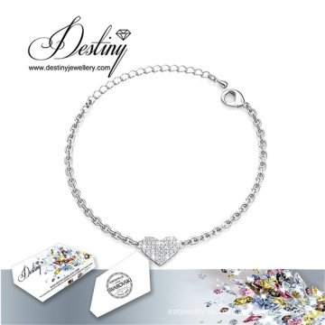 Schicksal Schmuck Kristalle von Swarovski Herz Armband